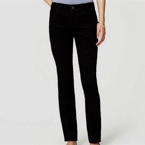 Loft Black Curvy Straight Corduroy Pants - NWT